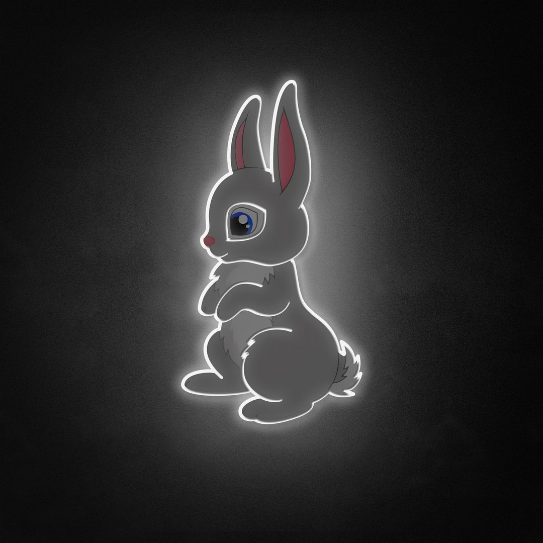 "Cute Bunny" Neon Like Sign