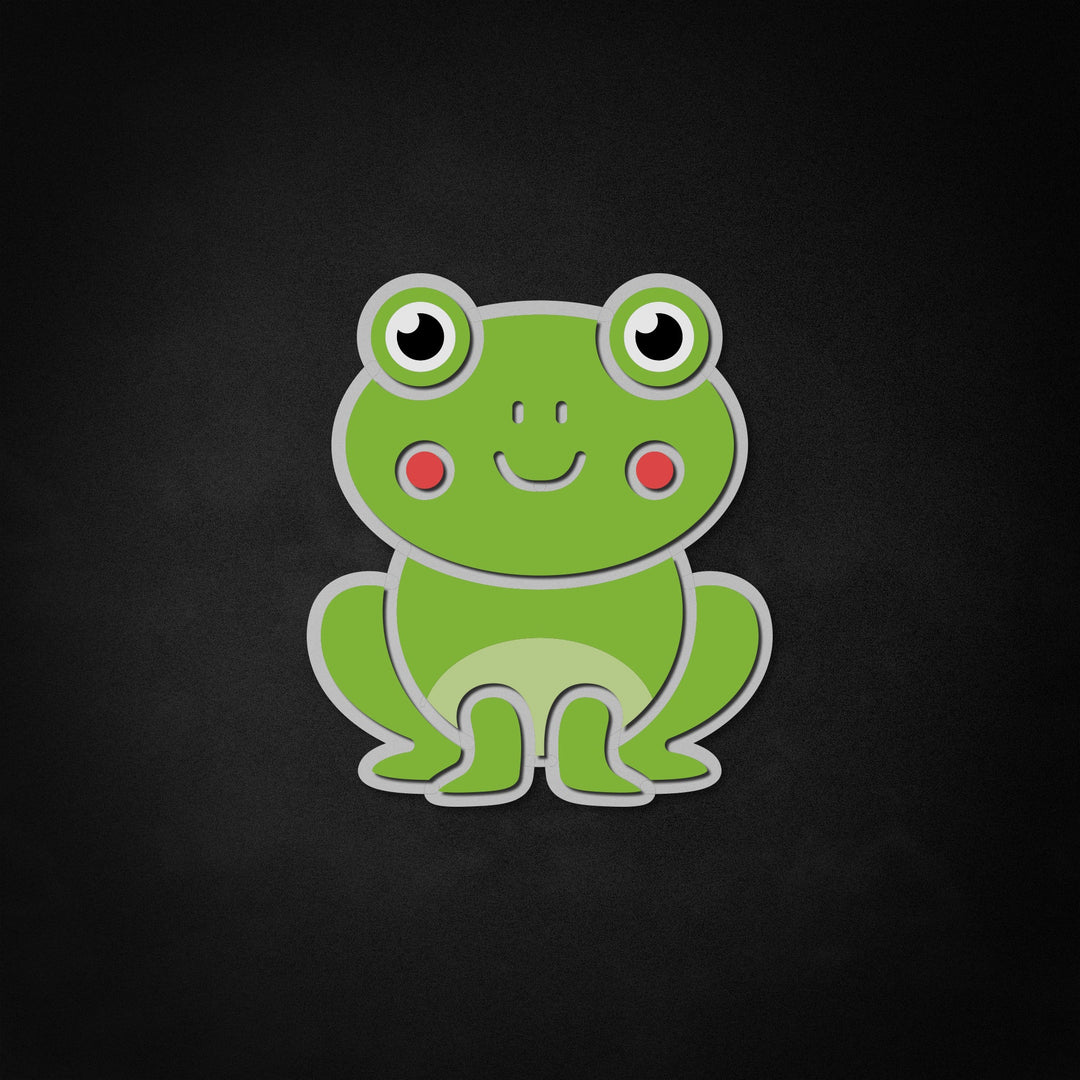 "Cute Frog" Neon Like Sign