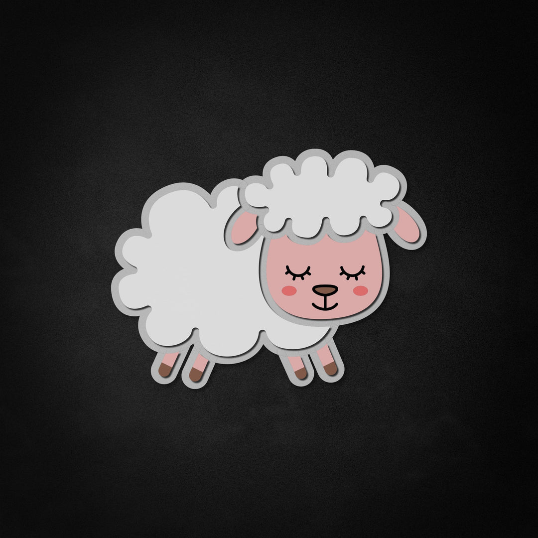 "Cute Sheep" Neon Like Sign