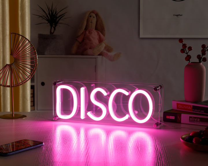 "Disco" Desk LED Neon Sign