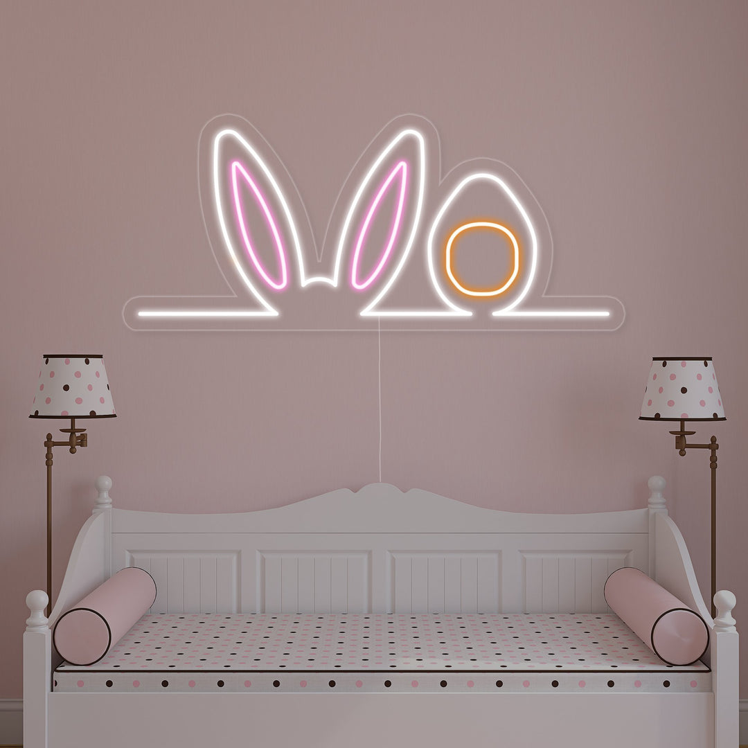 Easter Bunny Ears Neon Sign