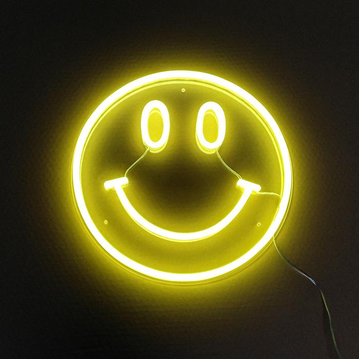 Element Symbol Emoji Smile Face Neon Sign - HAPPYNEON