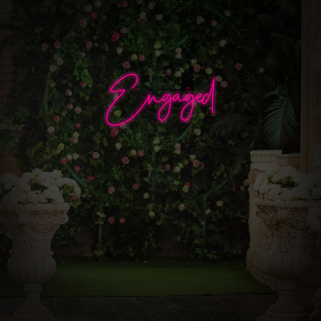 "Engaged" Neon Sign