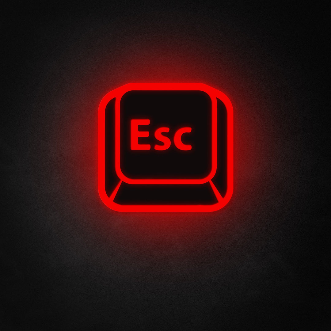 "Escape Key" Neon Like Sign