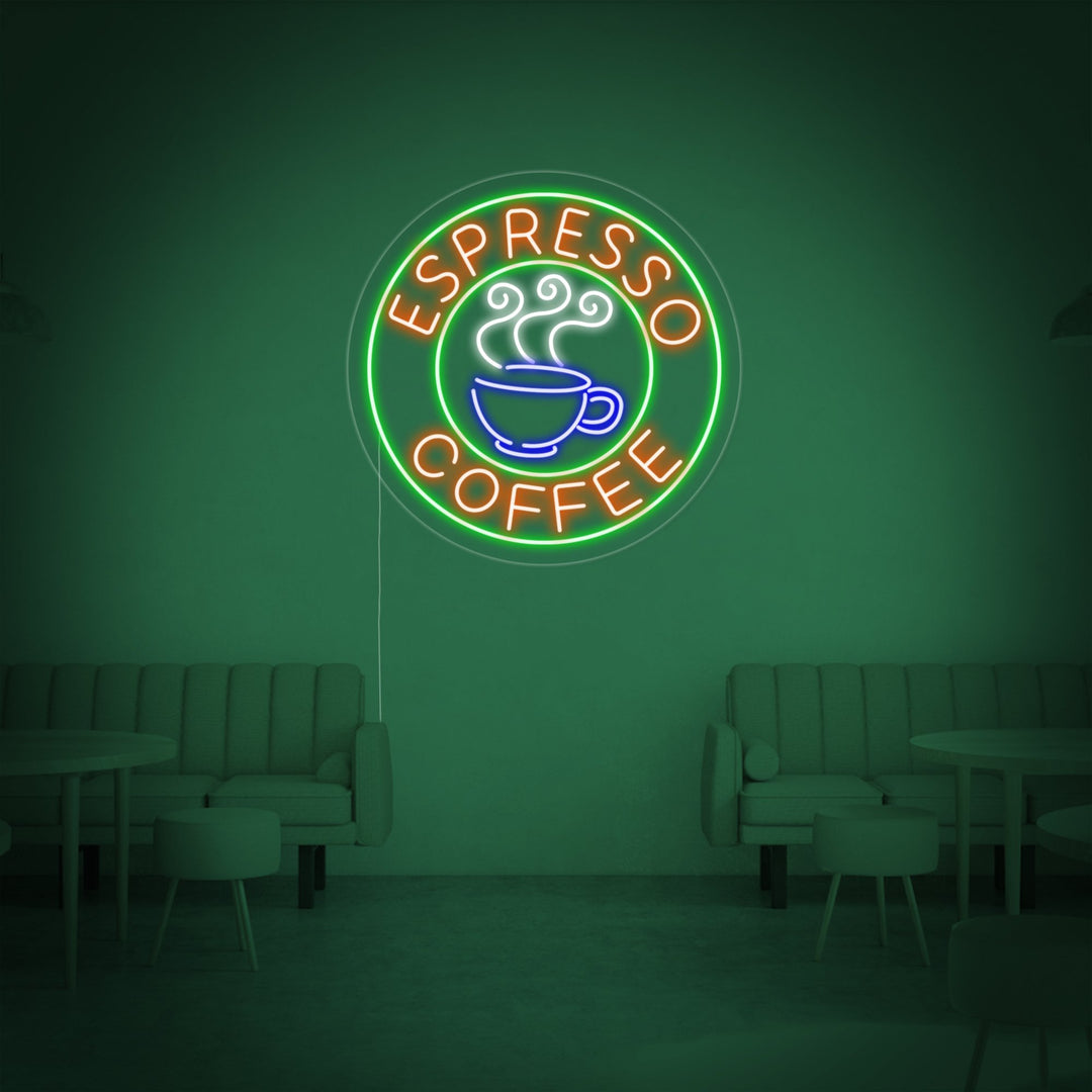 Espresso Coffee Cafe Neon Sign