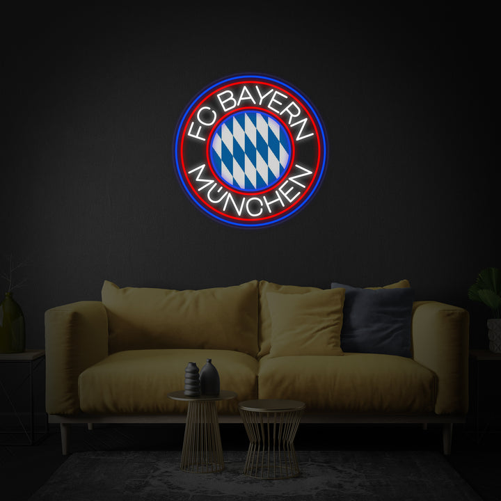 "FCBM Football" Neon Sign