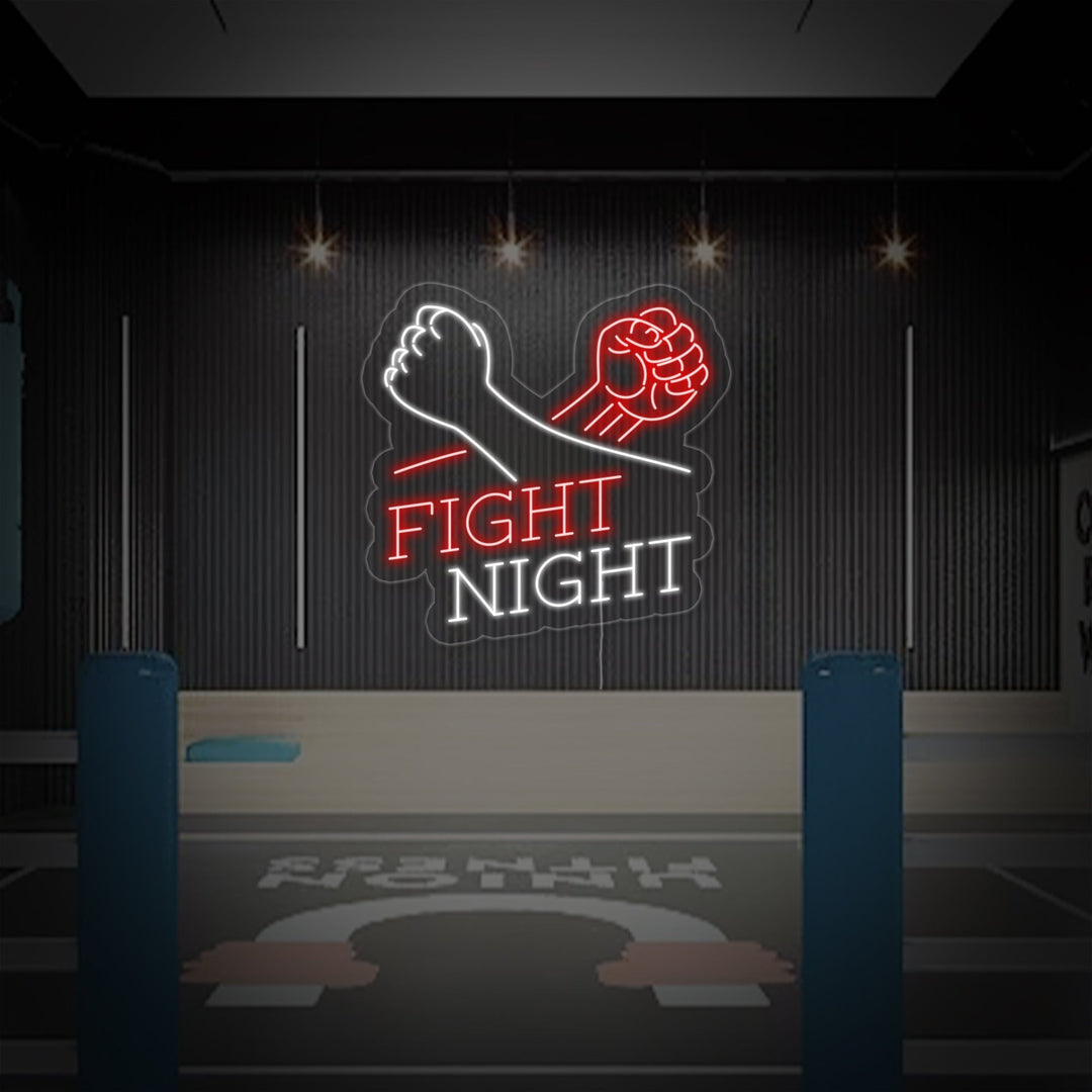 "Fight Night" Neon Sign