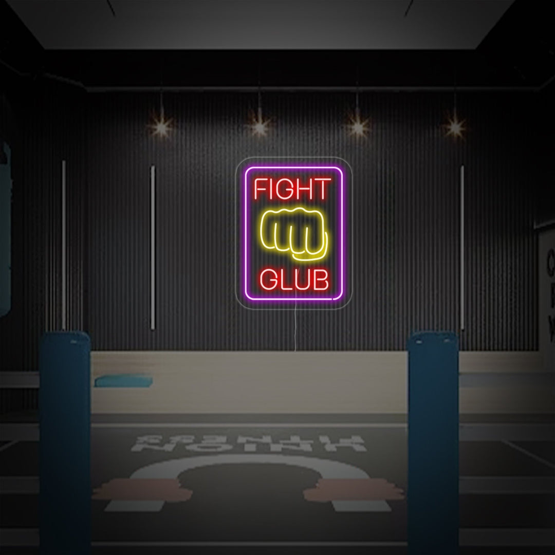 "Fighting Club" Neon Sign