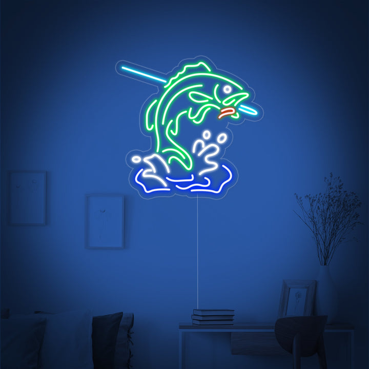 "Fish Logo" Neon Sign