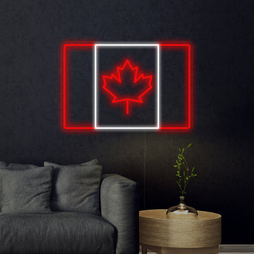 "Flag of Canada" Neon Sign