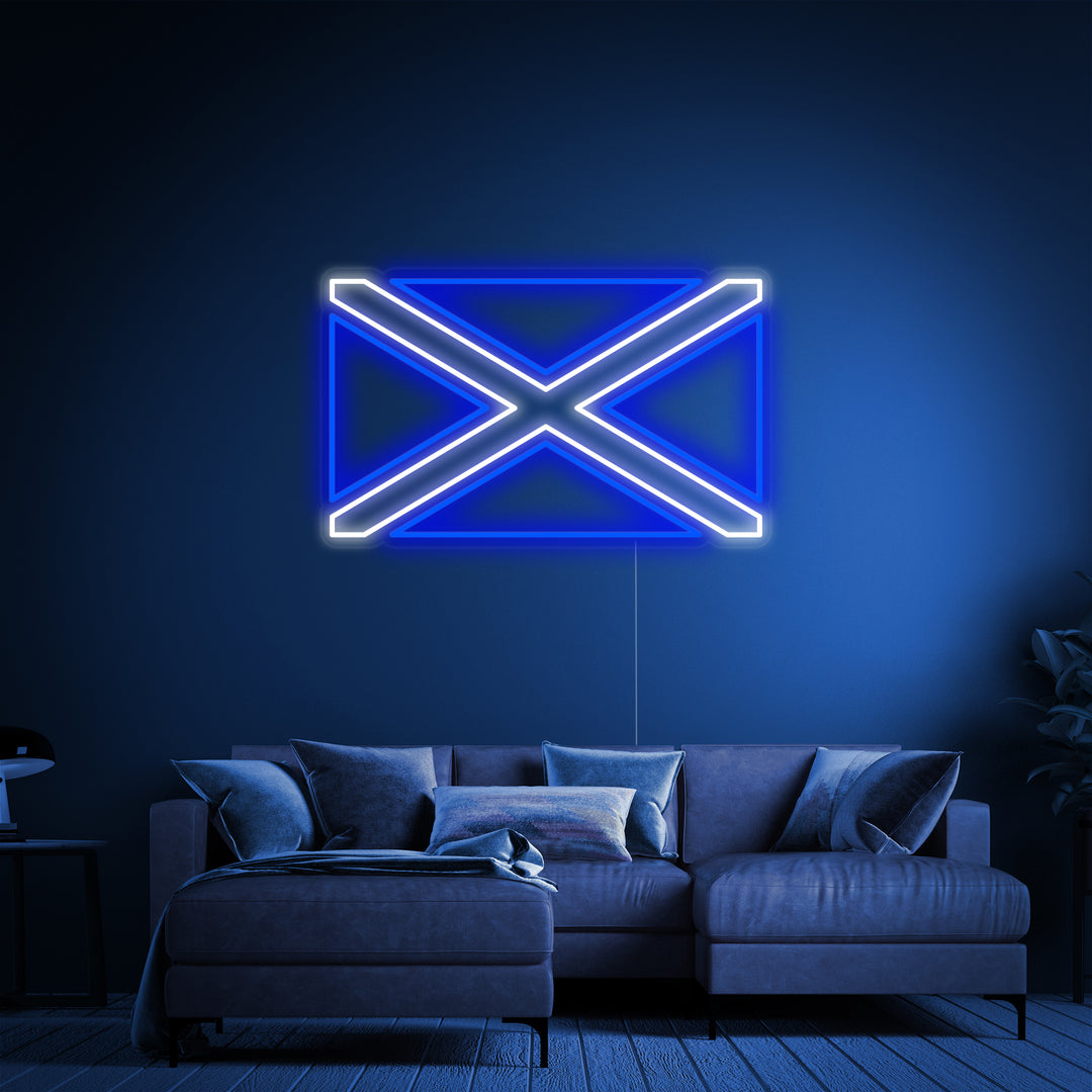 "Flag of Scotland" Neon Sign