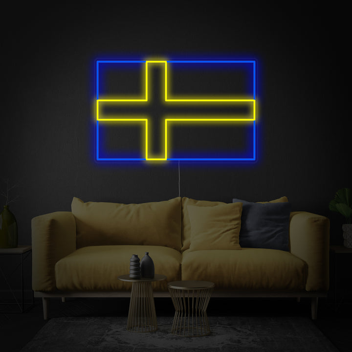 "Flag of Sweden" Neon Sign