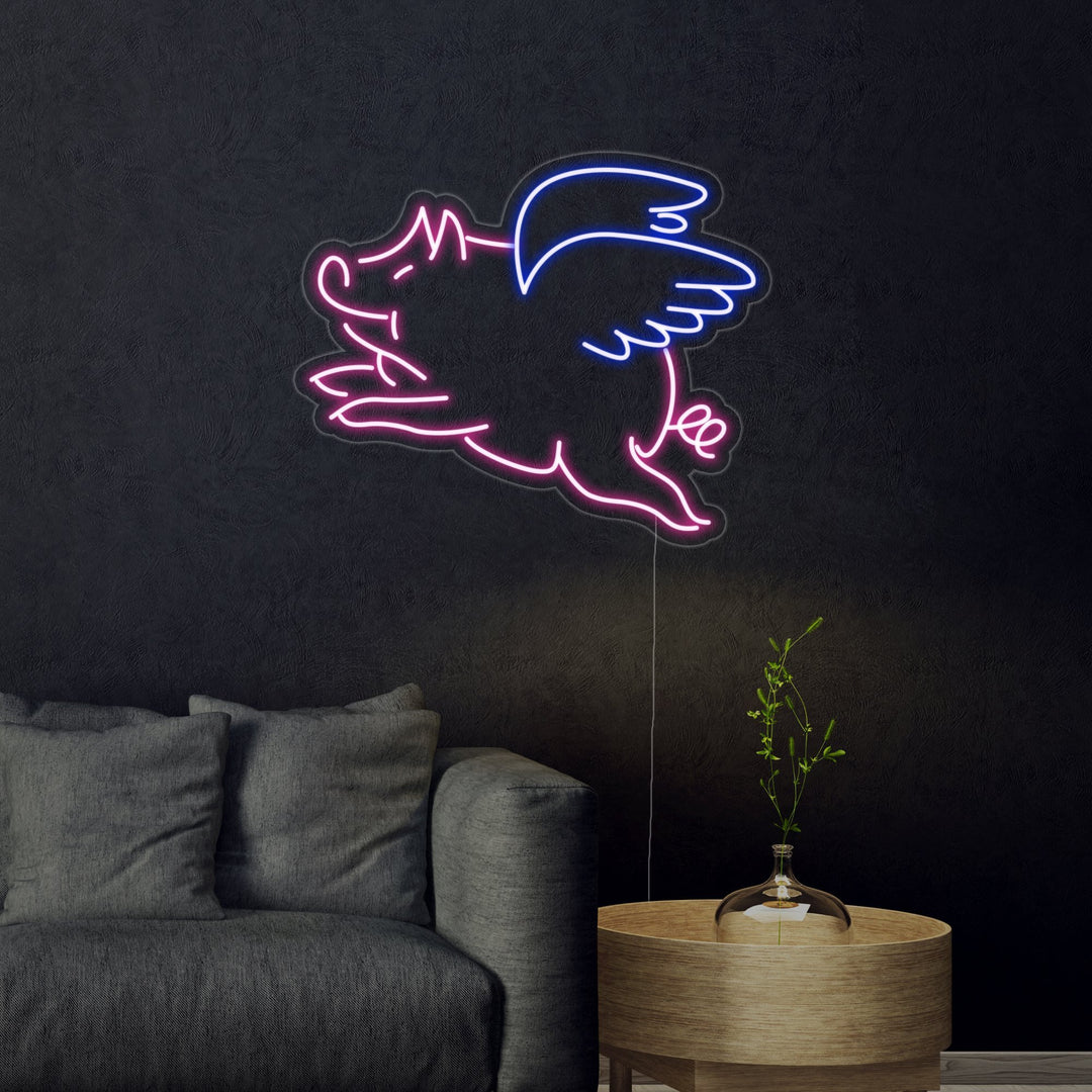 "Flying Pig" Neon Sign