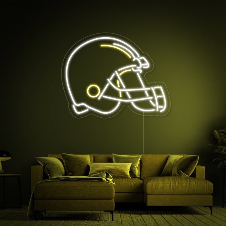 "Football Helmet" Neon Sign