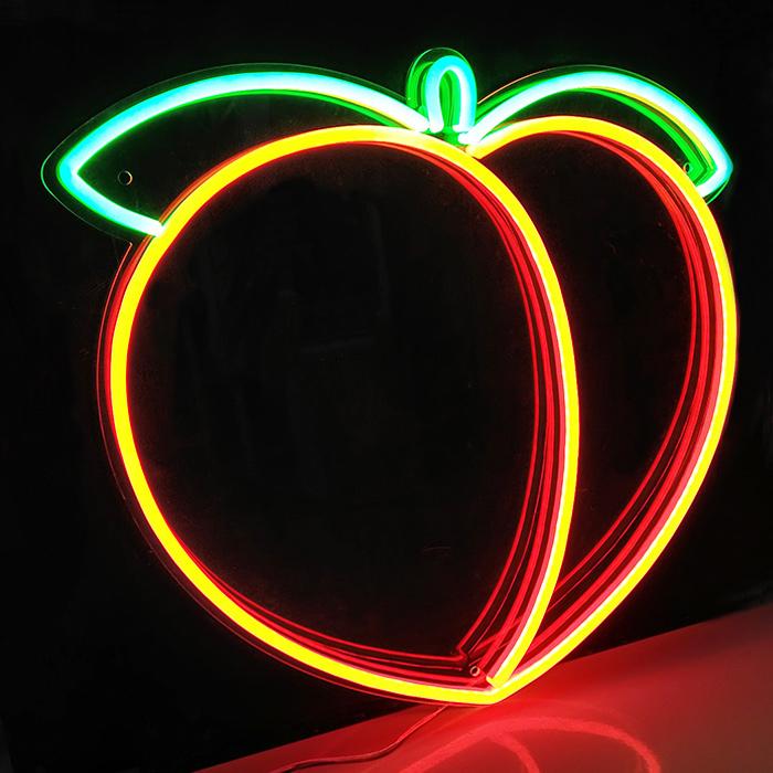 "Fruit Peach" Neon Sign