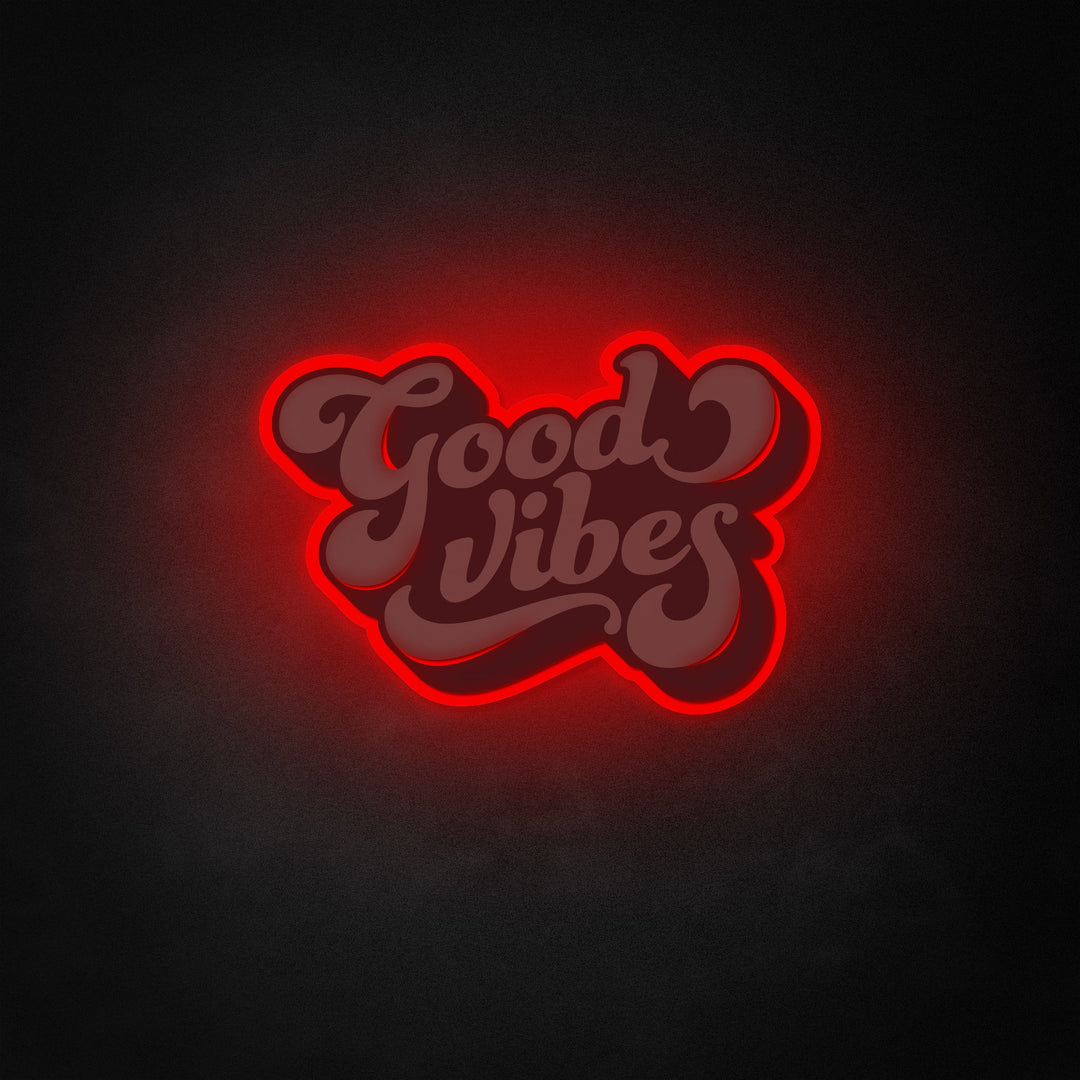 "Good Vibes" Neon Like Sign