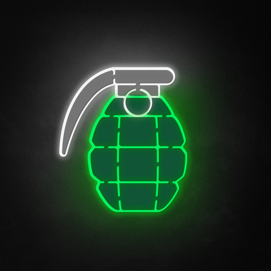 "Grenade" Neon Like Sign