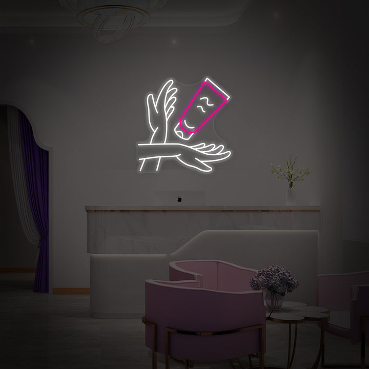 "Hand Care" Neon Sign