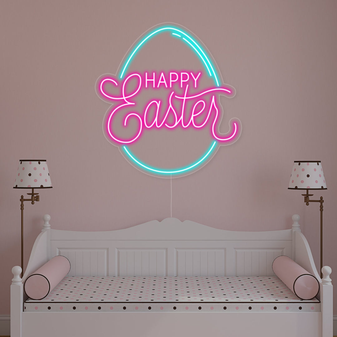 "Happy Easter Egg" Neon Sign