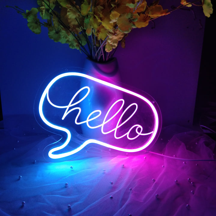 Hello USB Mini LED Neon Sign