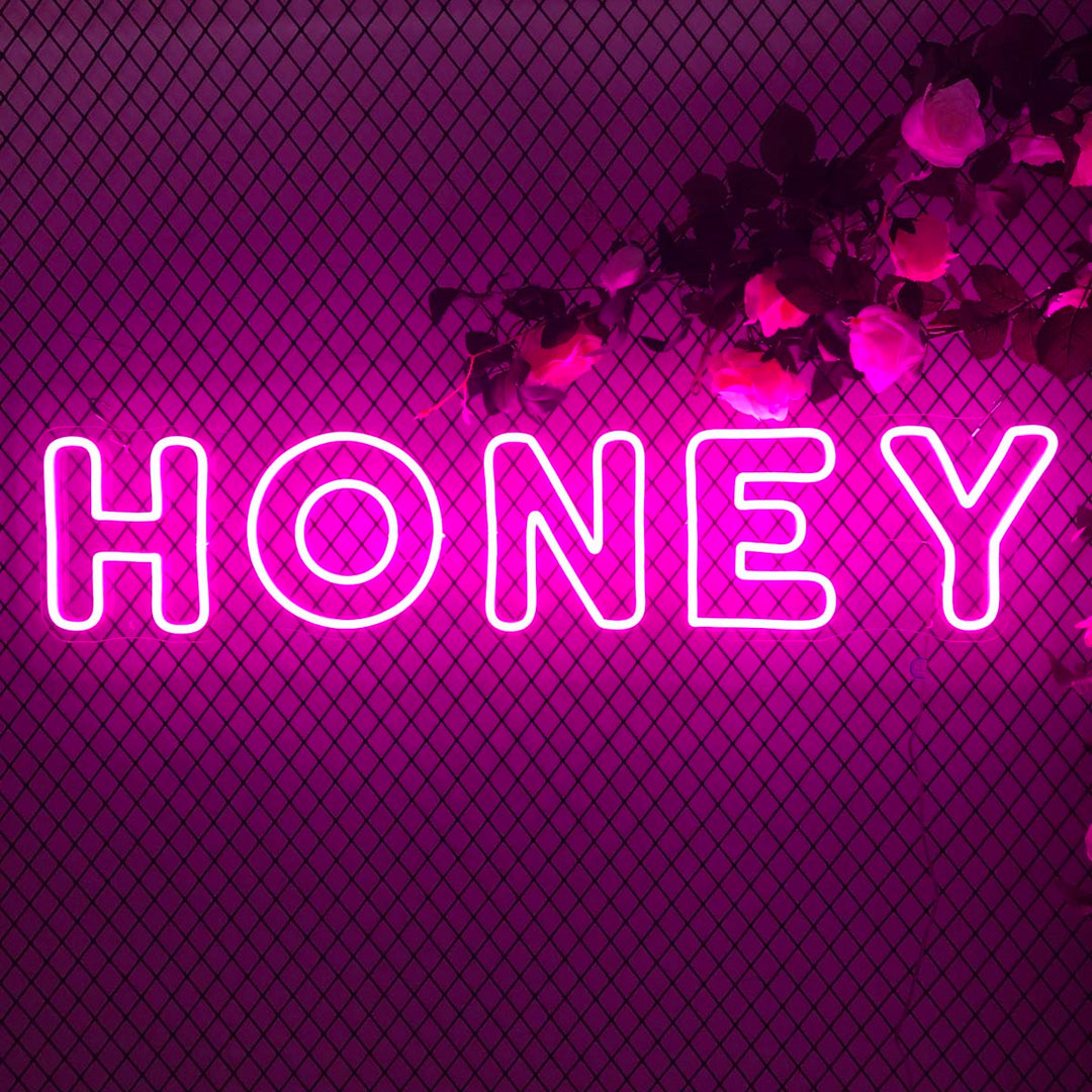 "Honey" Neon Sign