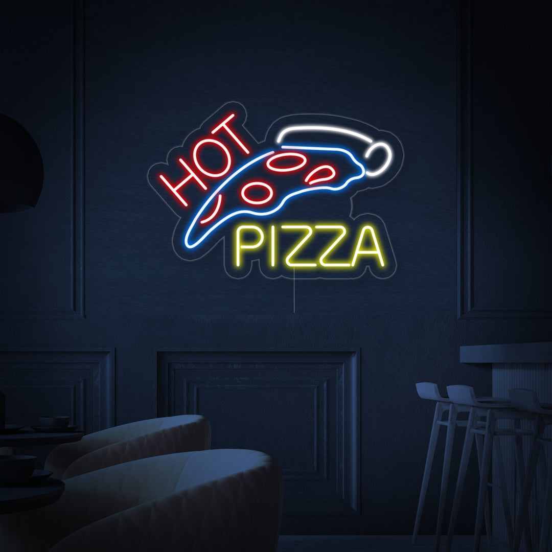 "Hot Pizza" Neon Sign