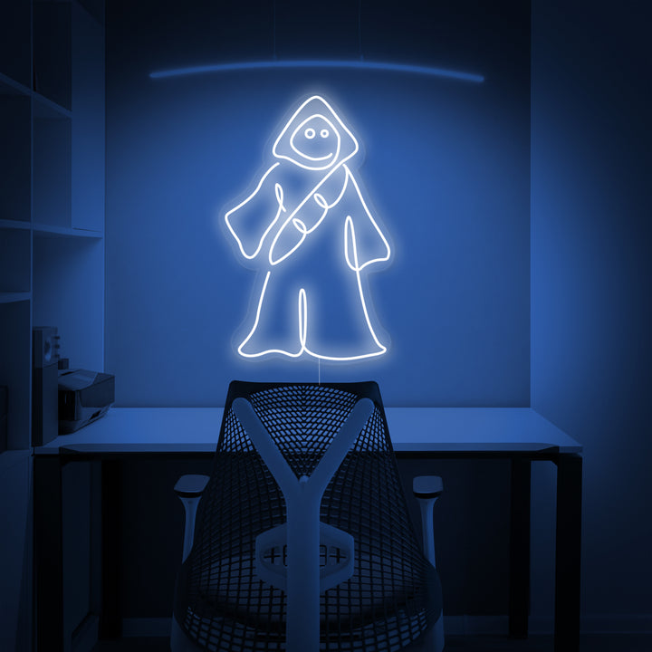 Desert Scavenger Figure Neon Sign