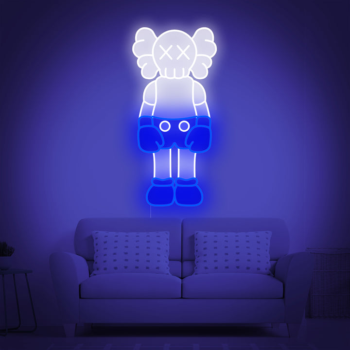 Neon KAWS Sign, KAWS Wall Art, KAWS LED Sign