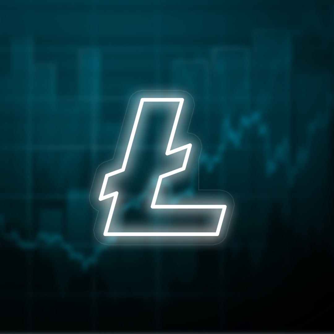 "LITECOIN LTC" Neon Sign