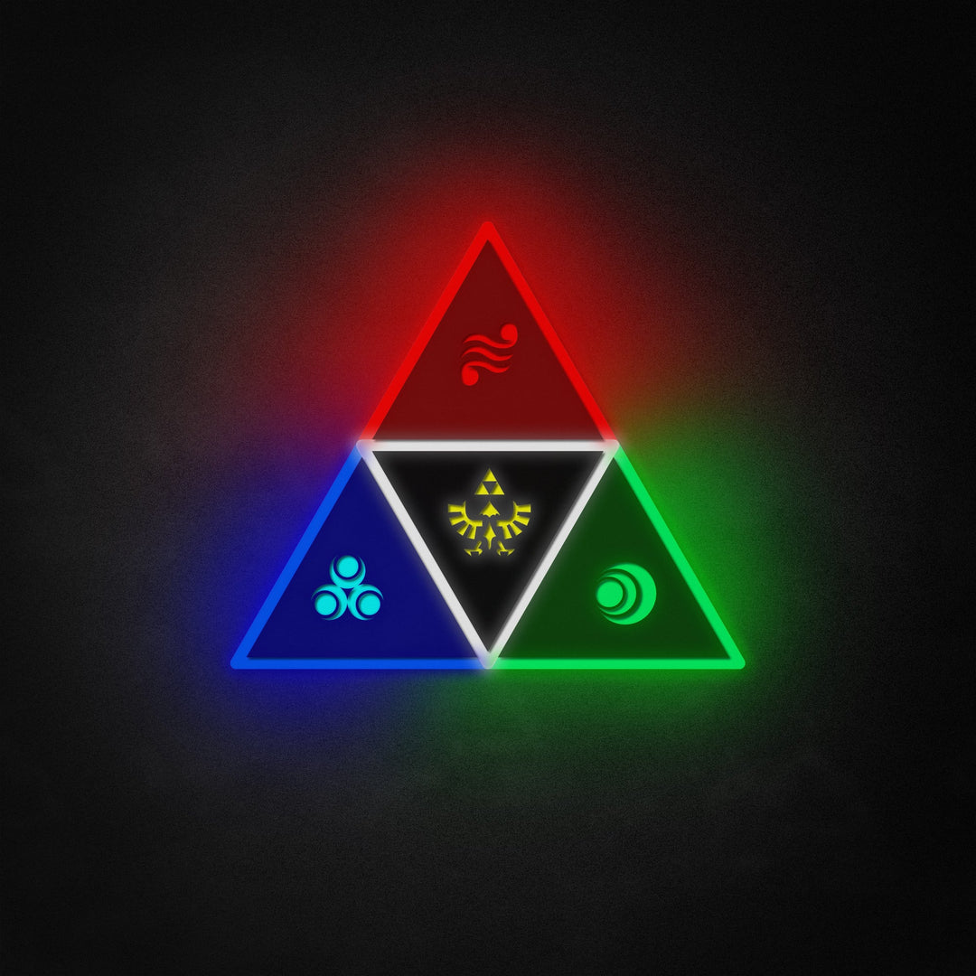 "Legend of Zelda Triforce" Neon Like Sign