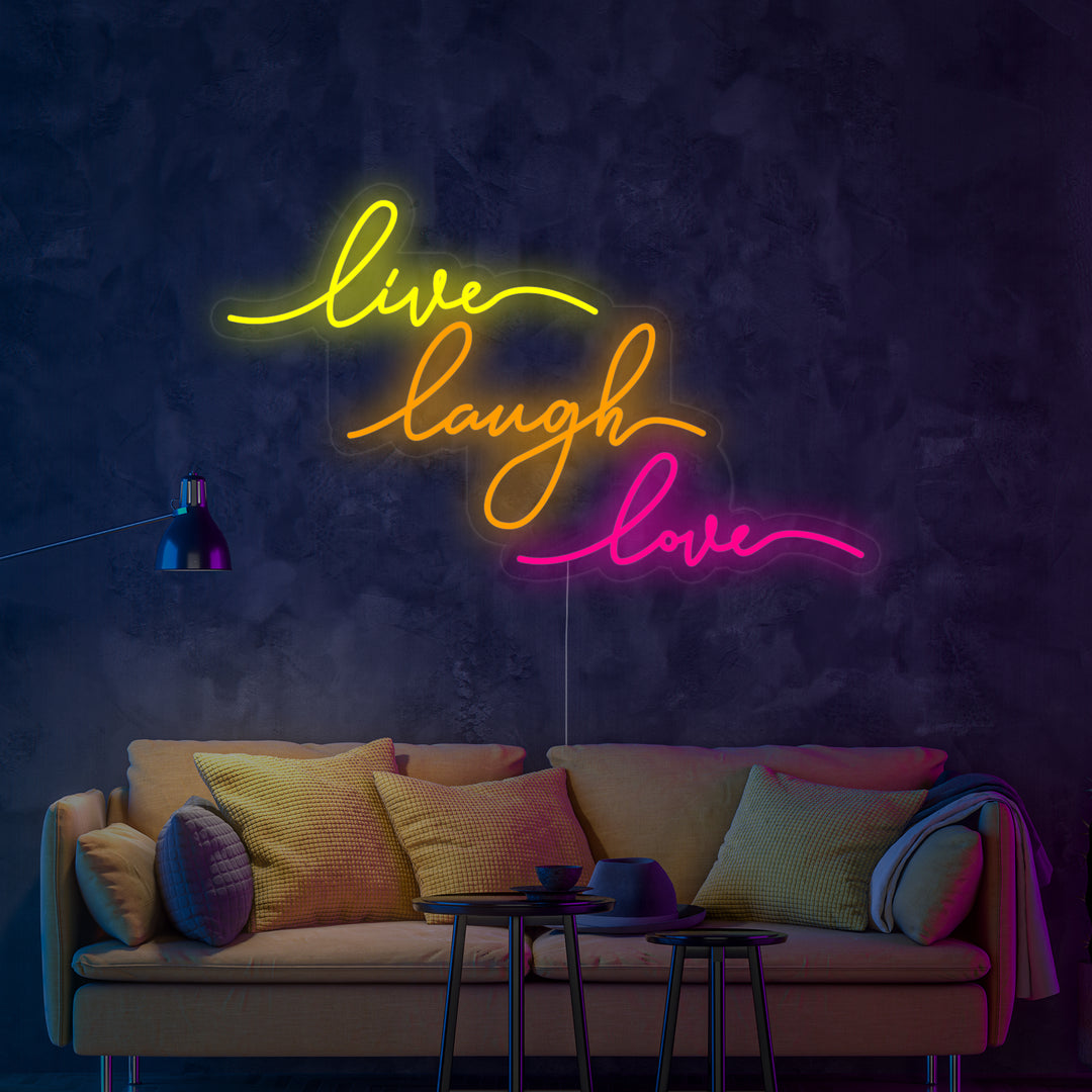 "Live Laugh Love" Neon Sign