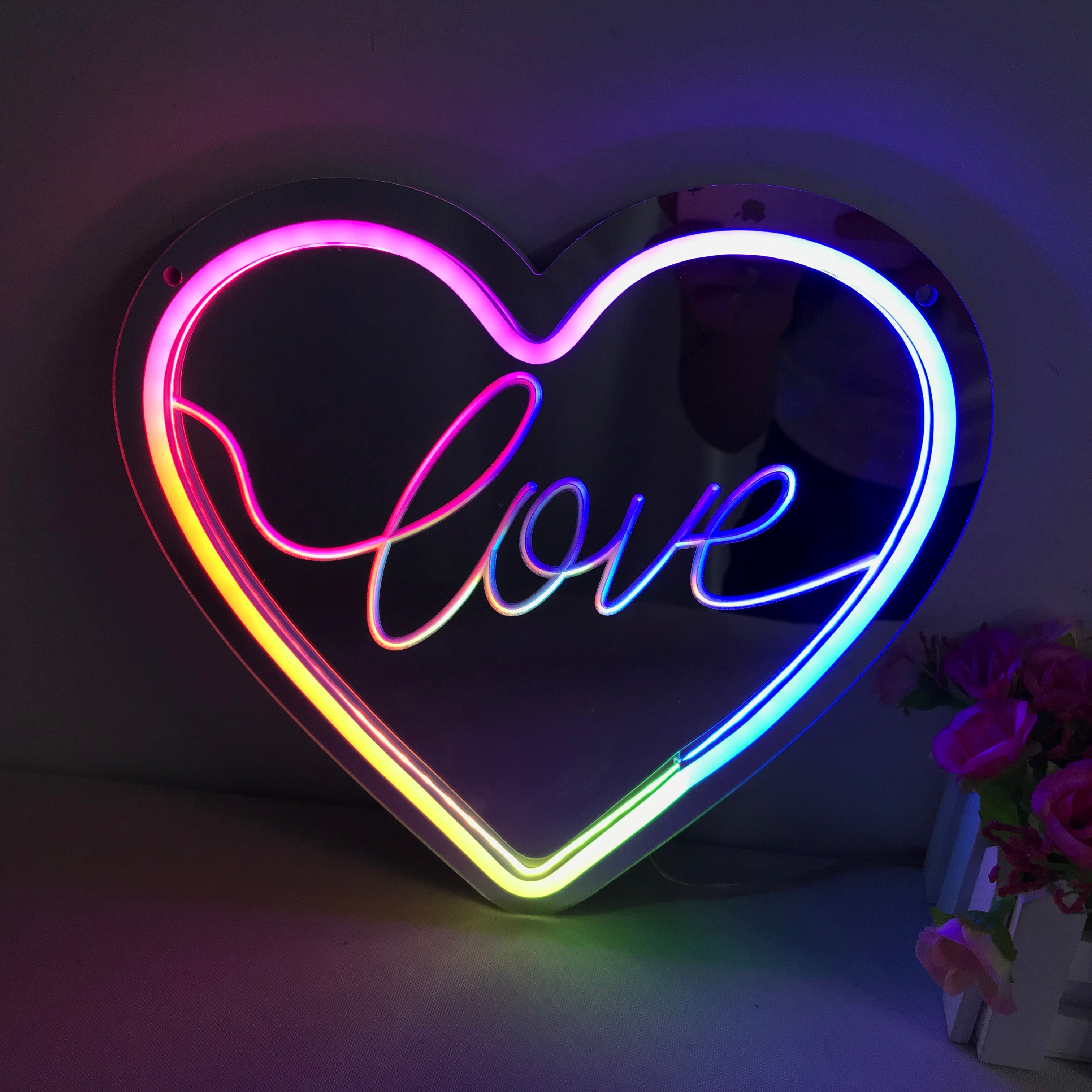 Color changing mirror hot sale