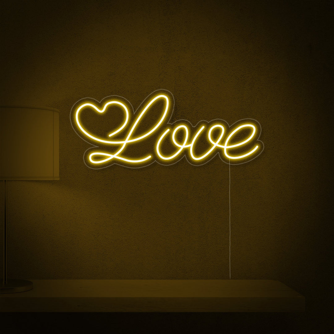 "Love Word" Neon Sign