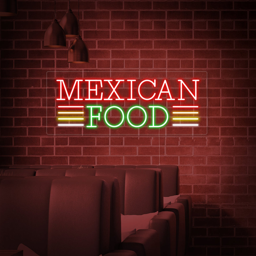 "MEXICAN FOOD" Neon Sign