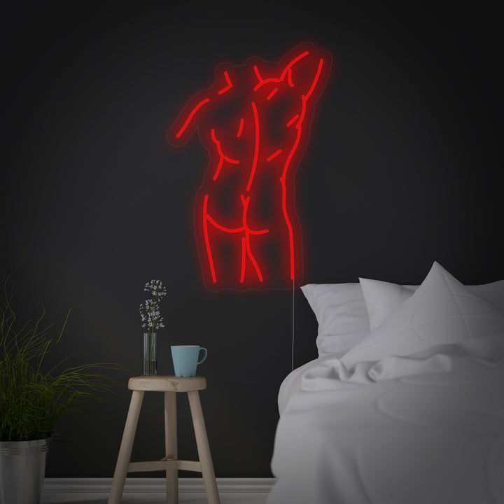 "Male Man Body" Neon Sign