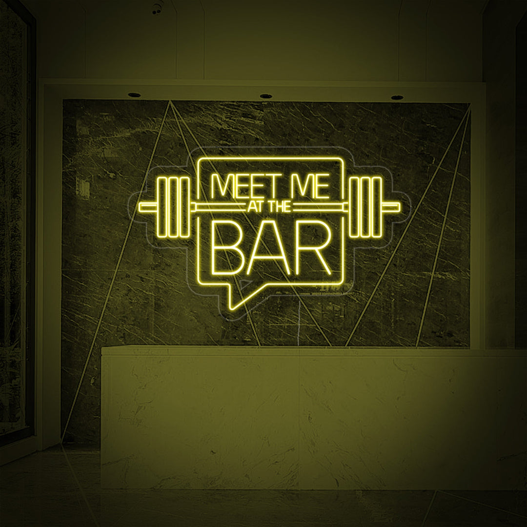 "Meet Me At The Bar" Neon Sign