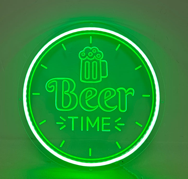 "Beer Bar Sunset" Mini Neon Sign