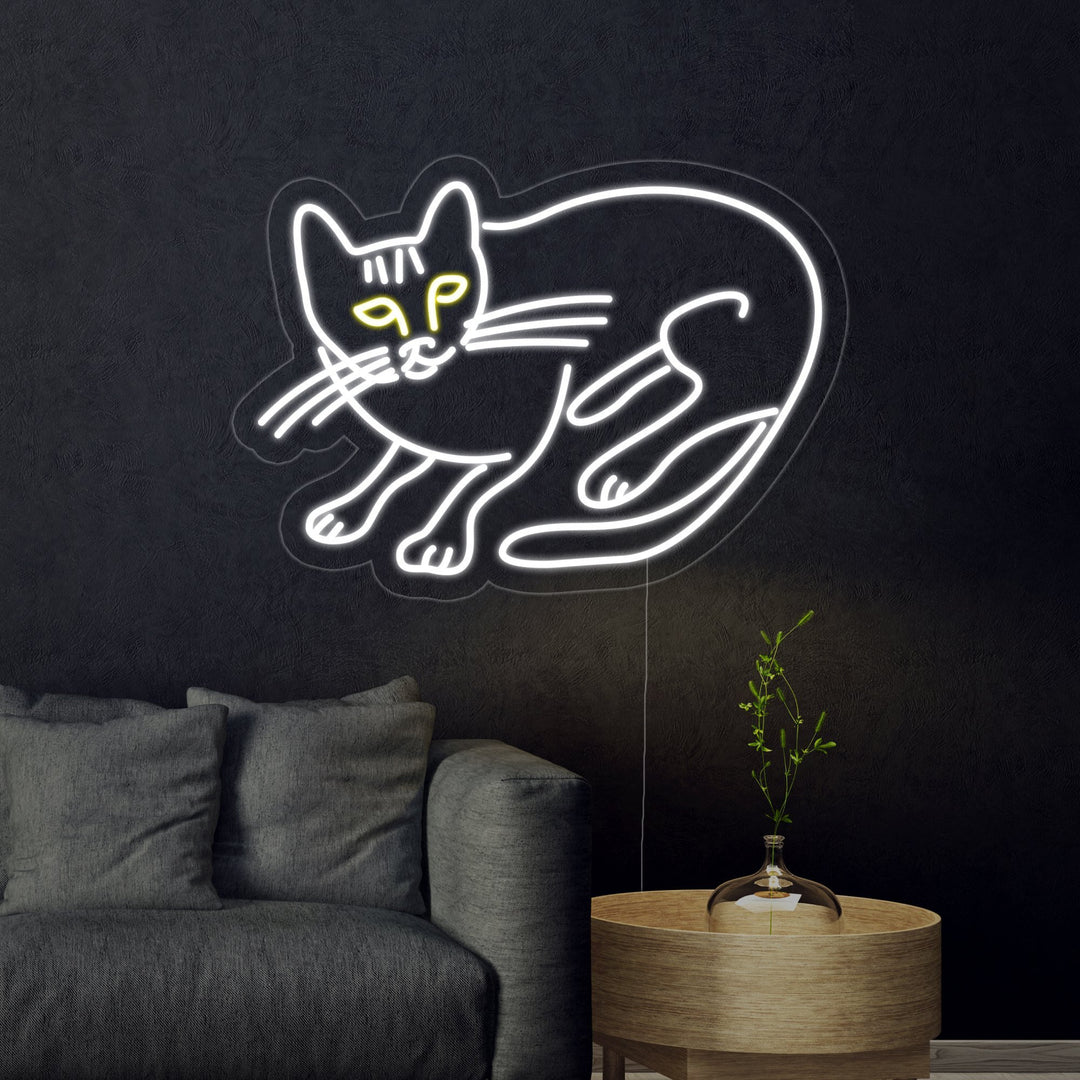 "Mini Pelle Cat" Neon Sign