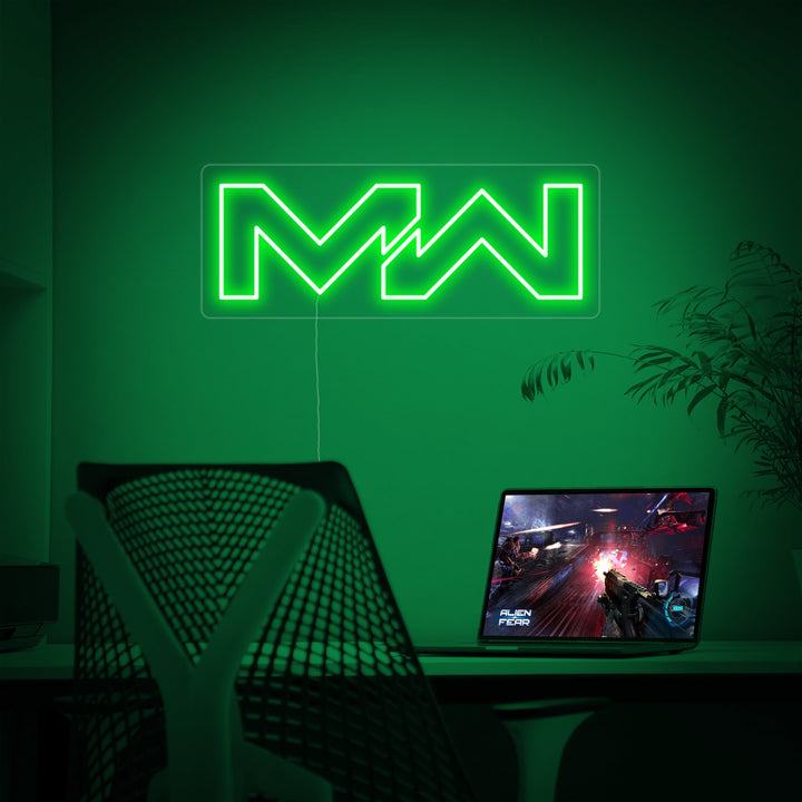 Modern Warfare Neon Sign, Gamer Room Decor