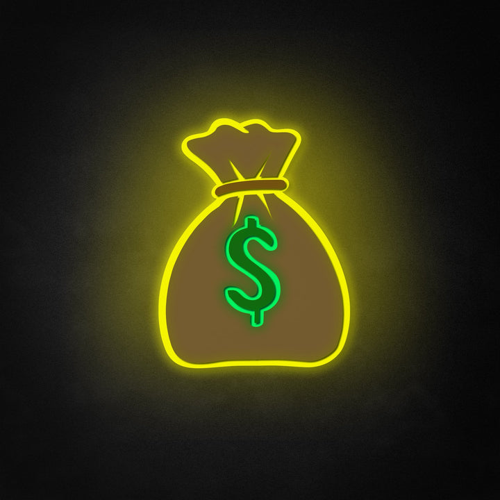 "Money Bag" Neon Like Sign