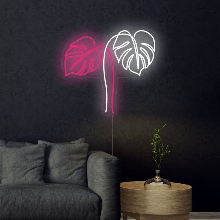 "Monstera Leaves" Neon Sign