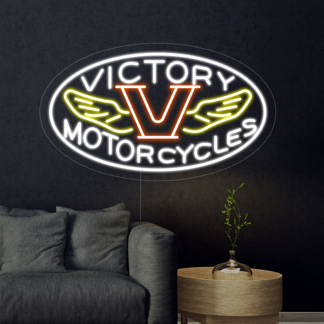 "Motorcycles Victory" Neon Sign
