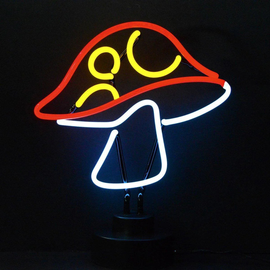 Mushroom Table Neon Sign, Glass Neon Sign
