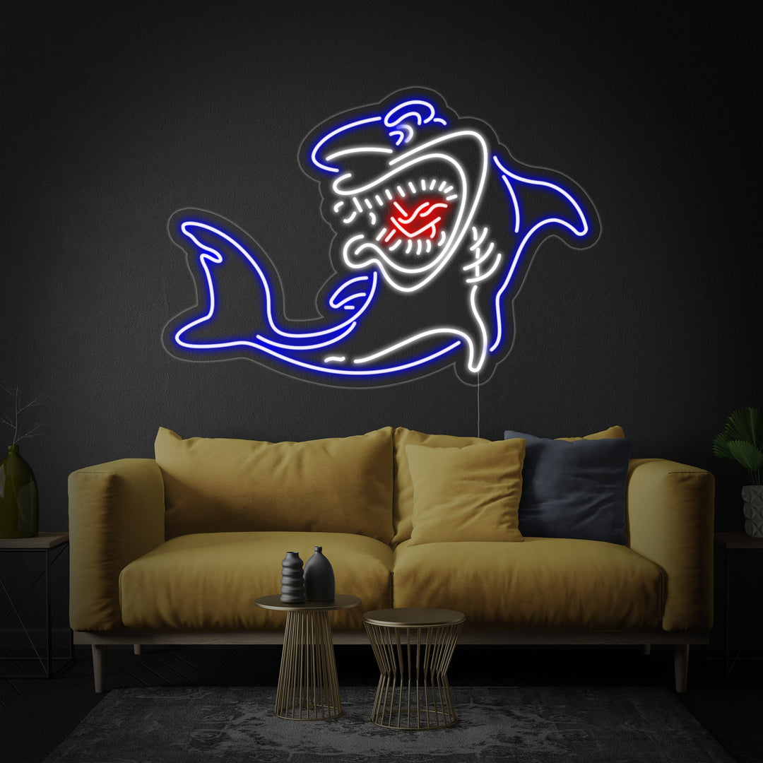"New Shark" Neon Sign