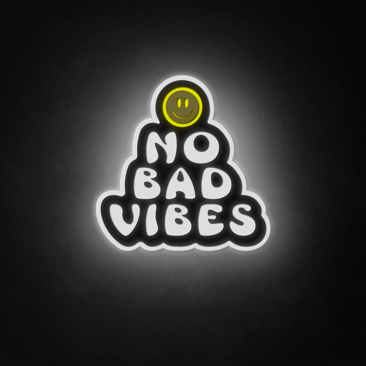 "No Bad Vibes" Neon Like Sign