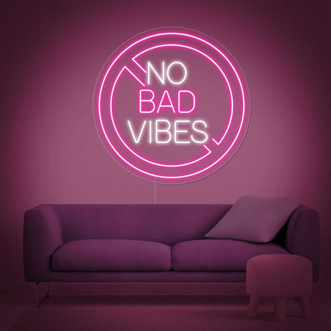 "No Bad Vibes" Neon Sign