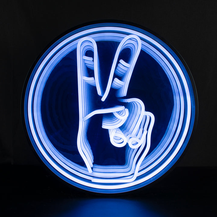 "Peace" 3D Infinity LED Neon Sign