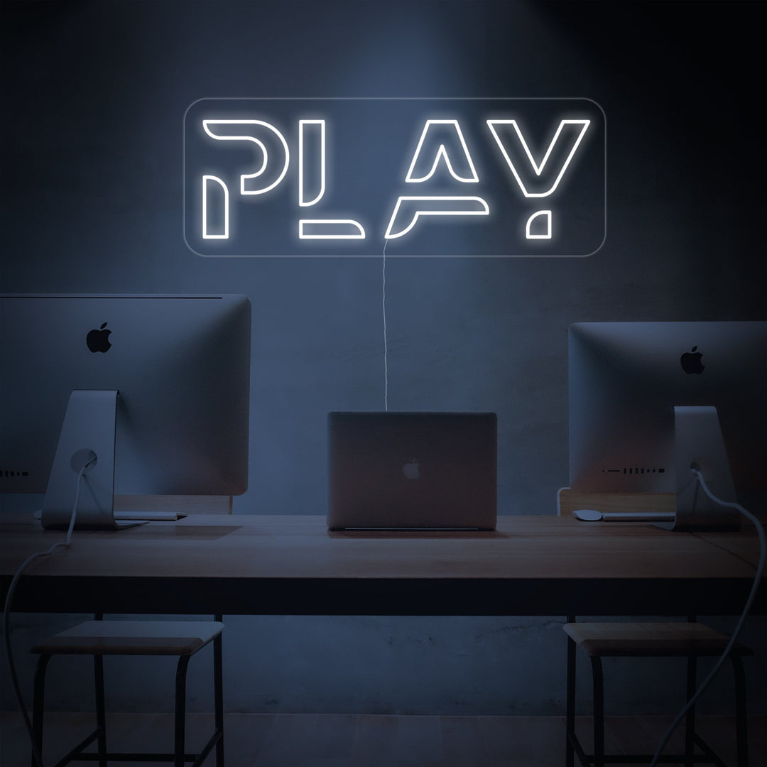 "Play Sign for Game Room" Neon Sign