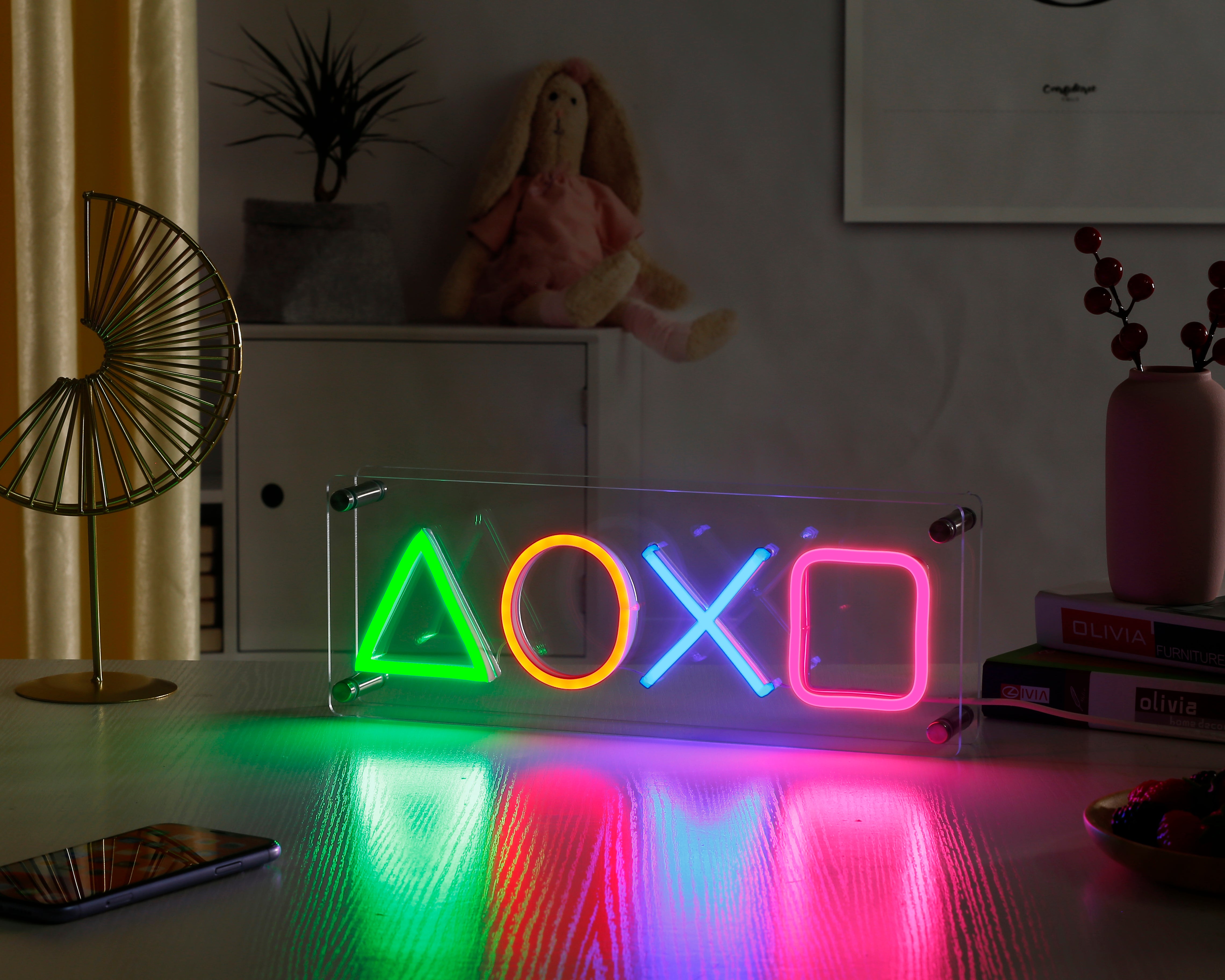 Desktop on sale neon light