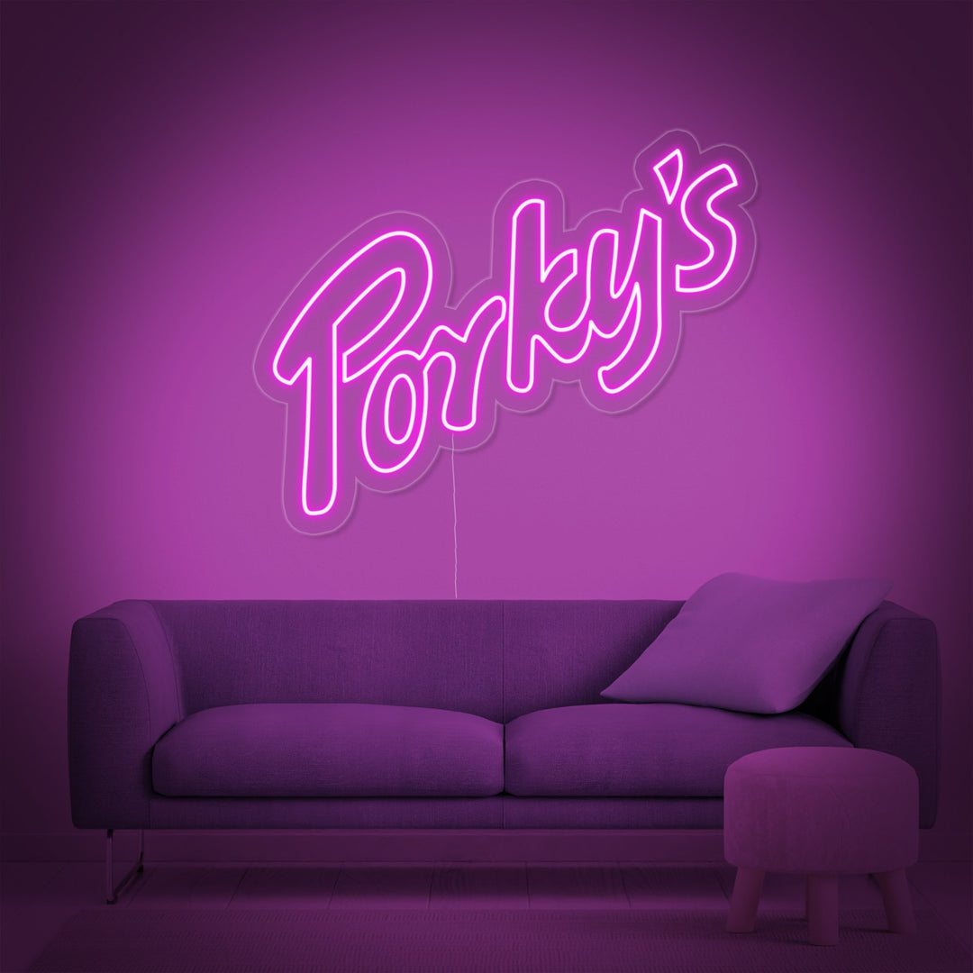 "Porky" Neon Sign